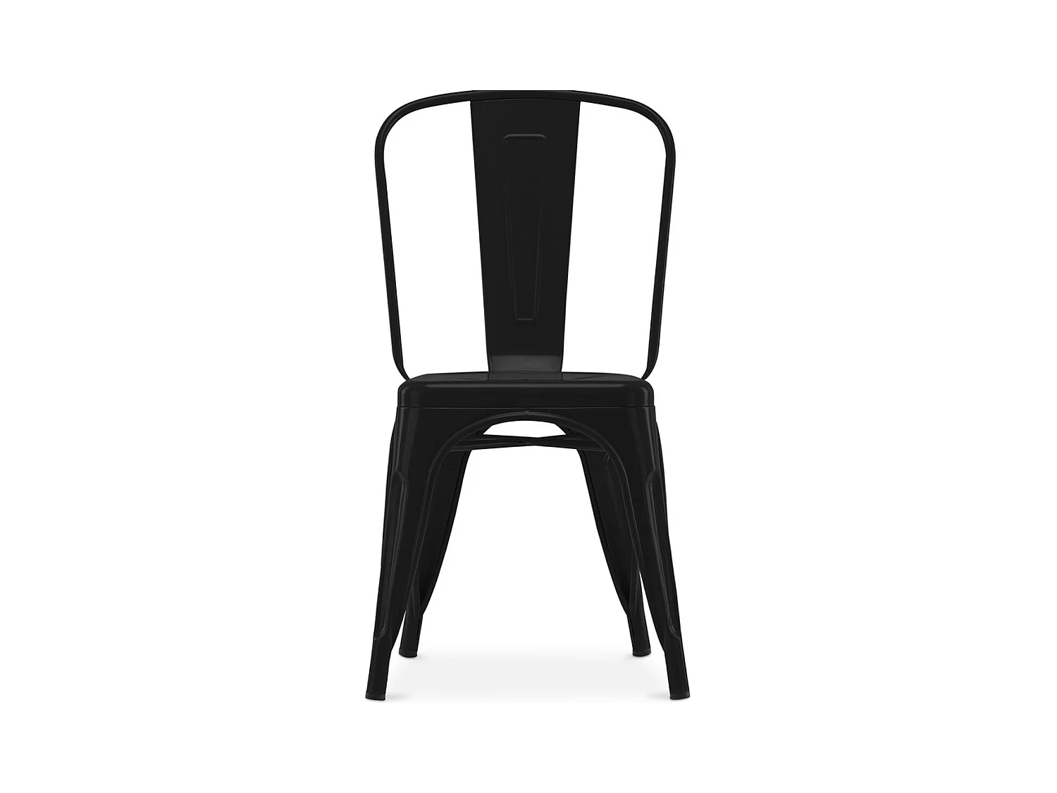 Kalax versterkte glanzende stalen industriële stoel - High-end-Kleur Parma