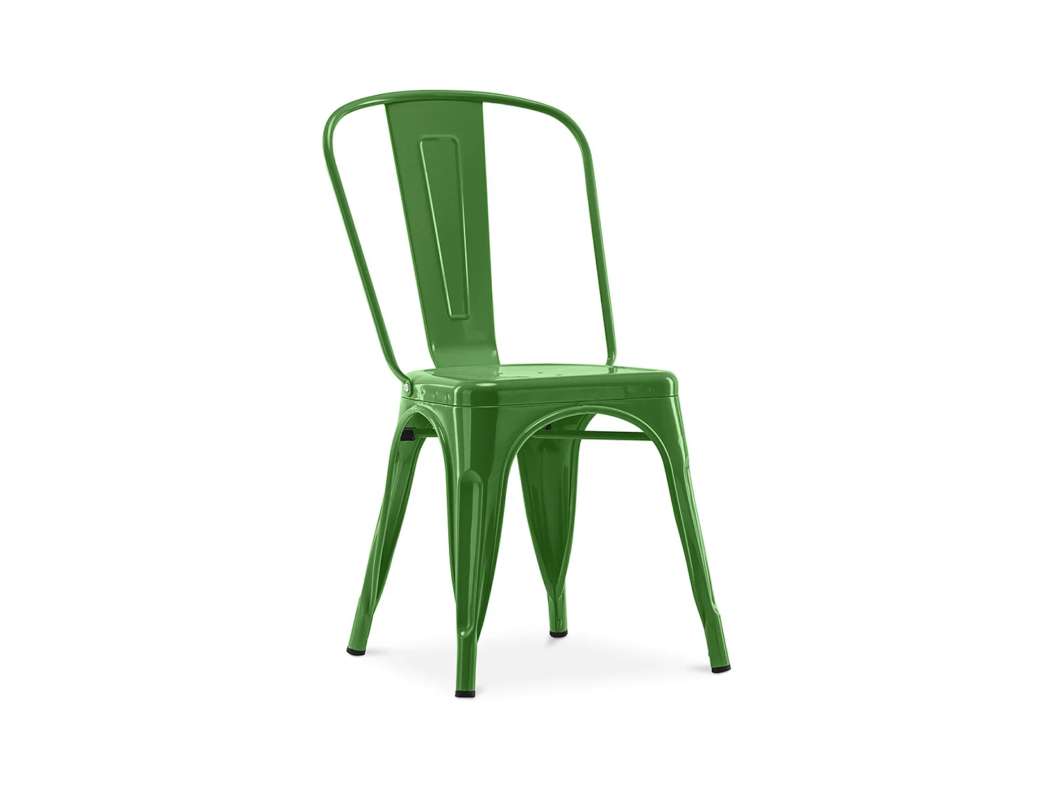 Chaise industrielle acier brillant renforcé Kalax --Couleur Vert forêt