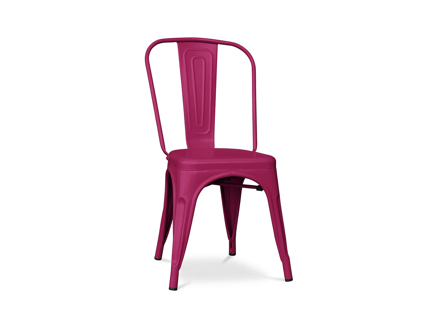 Chaise industrielle acier mat renforcé Kalax --Couleur Fuchsia