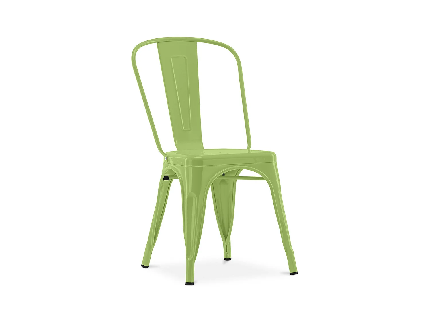 Chaise industrielle acier brillant renforcé Kalax --Couleur Vert kaki