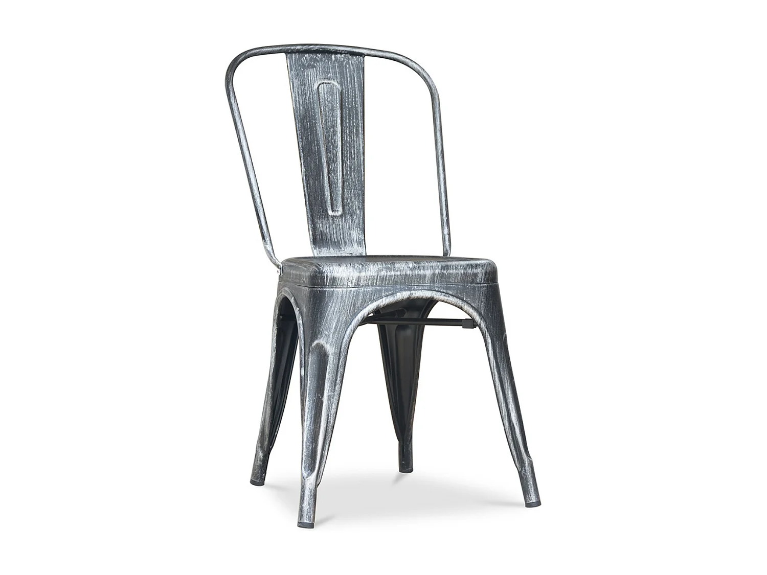 Chaise acier vintage renforcé Kalax - Collection-Couleur Acier vieilli