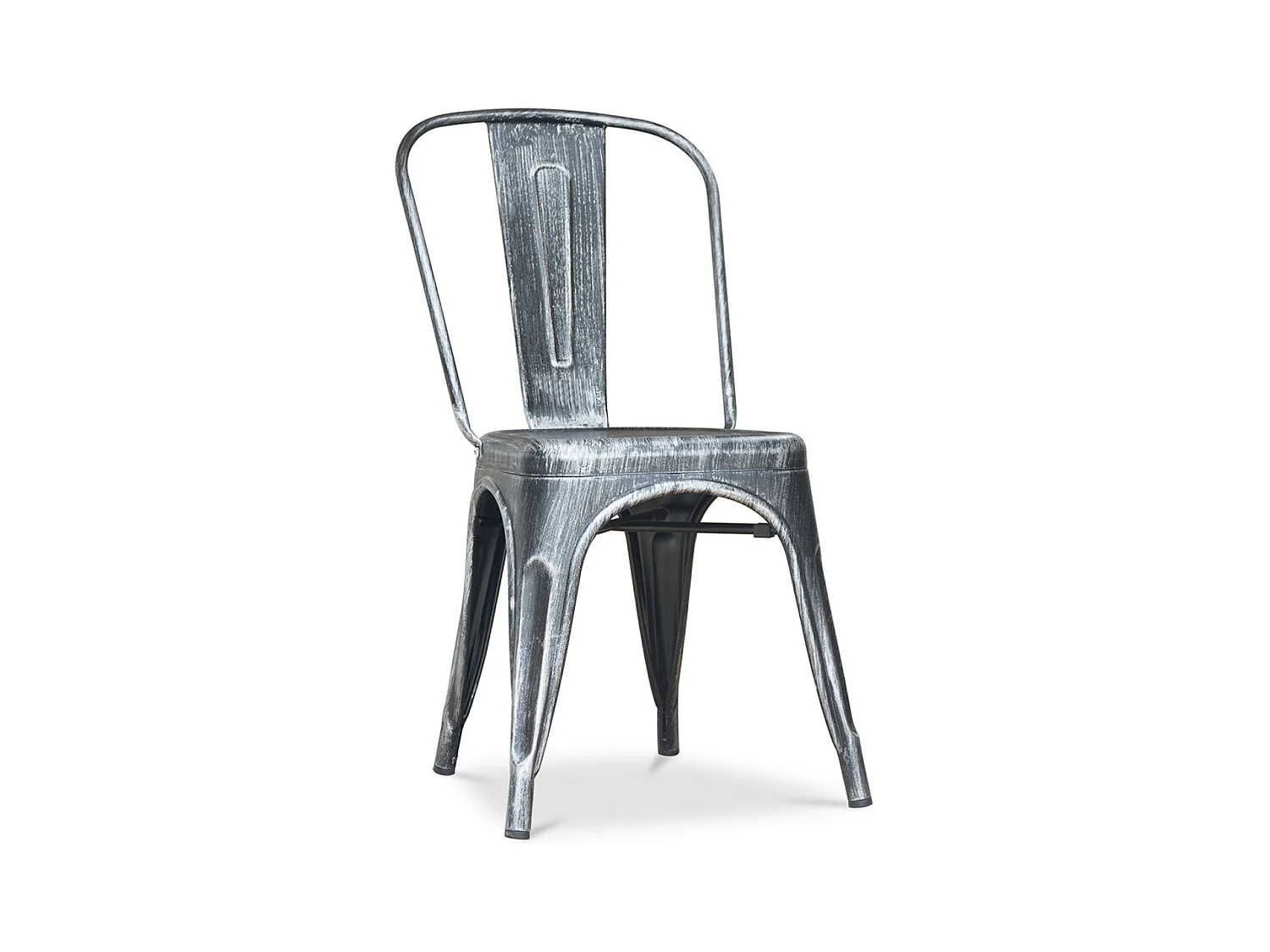 Chaise acier vintage renforcé Kalax - Collection-Couleur Acier vieilli