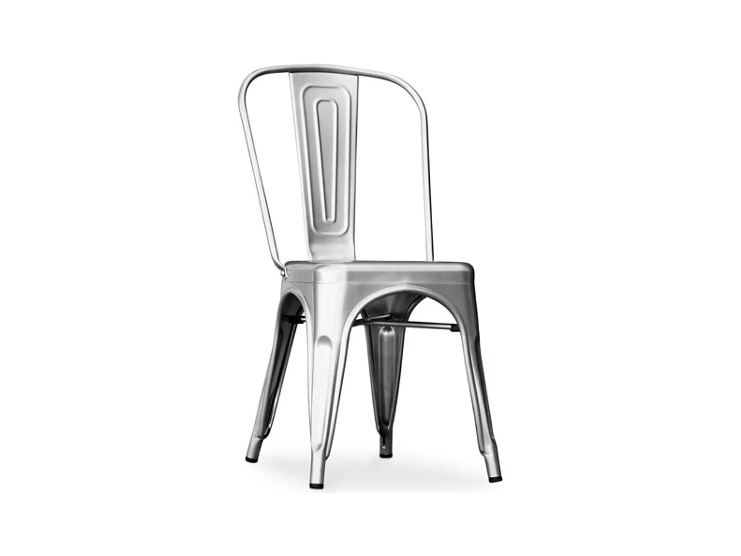 Chaise acier vintage renforcé Kalax - Collection-Couleur Acier argenté