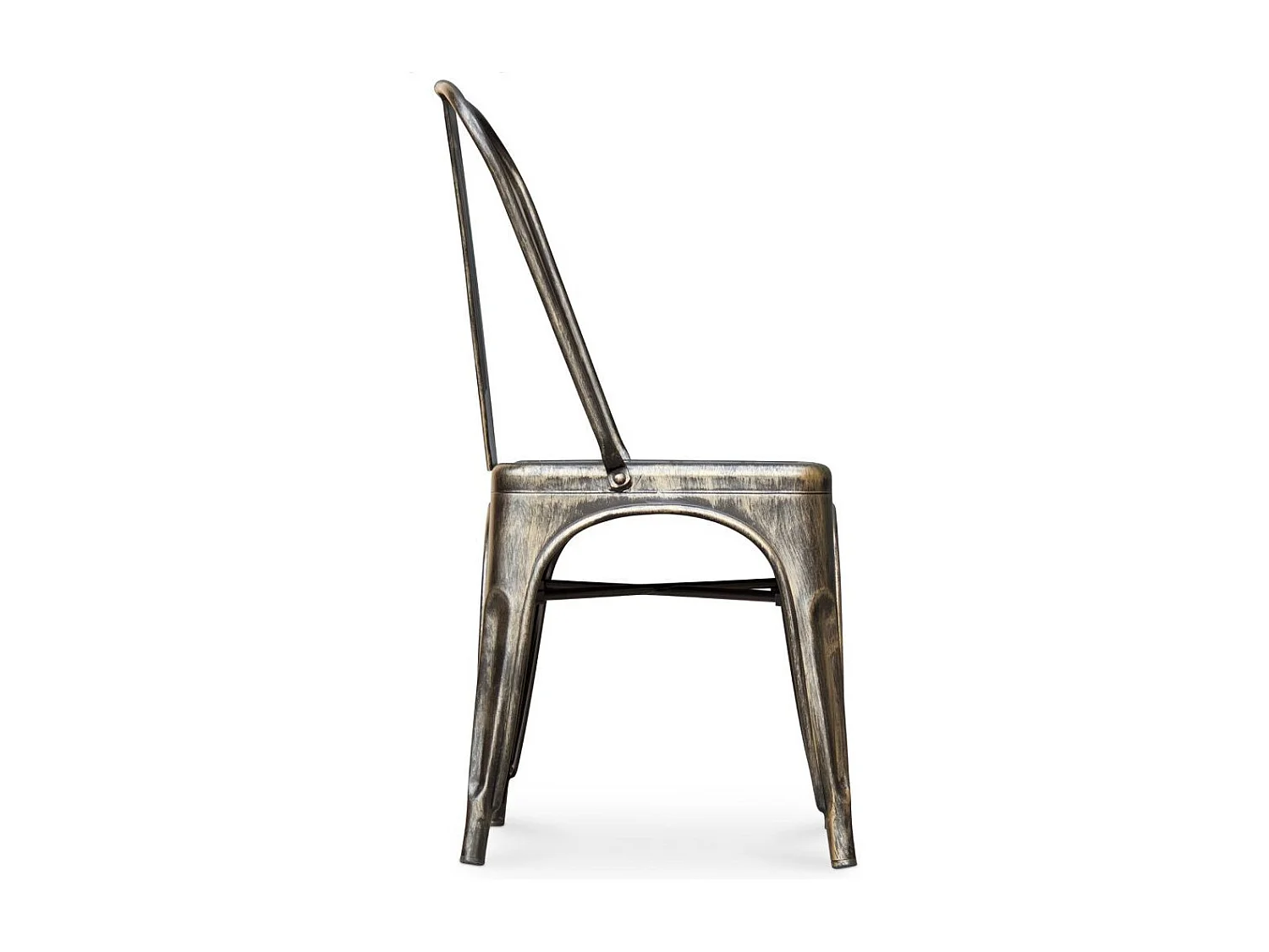 Kalax vintage stoel van versterkt staal - High-end-Kleur Zilver staal