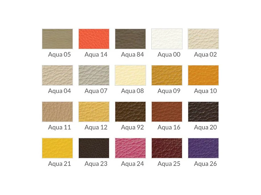 Designer stoel in essenhout en kunstleer Riva - Set van 2-Kleur Aqua 11 Kameel