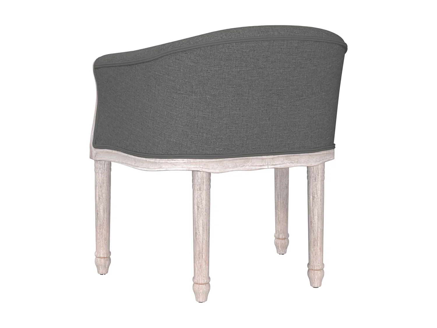 Chaise à manger Gris foncé Tissu