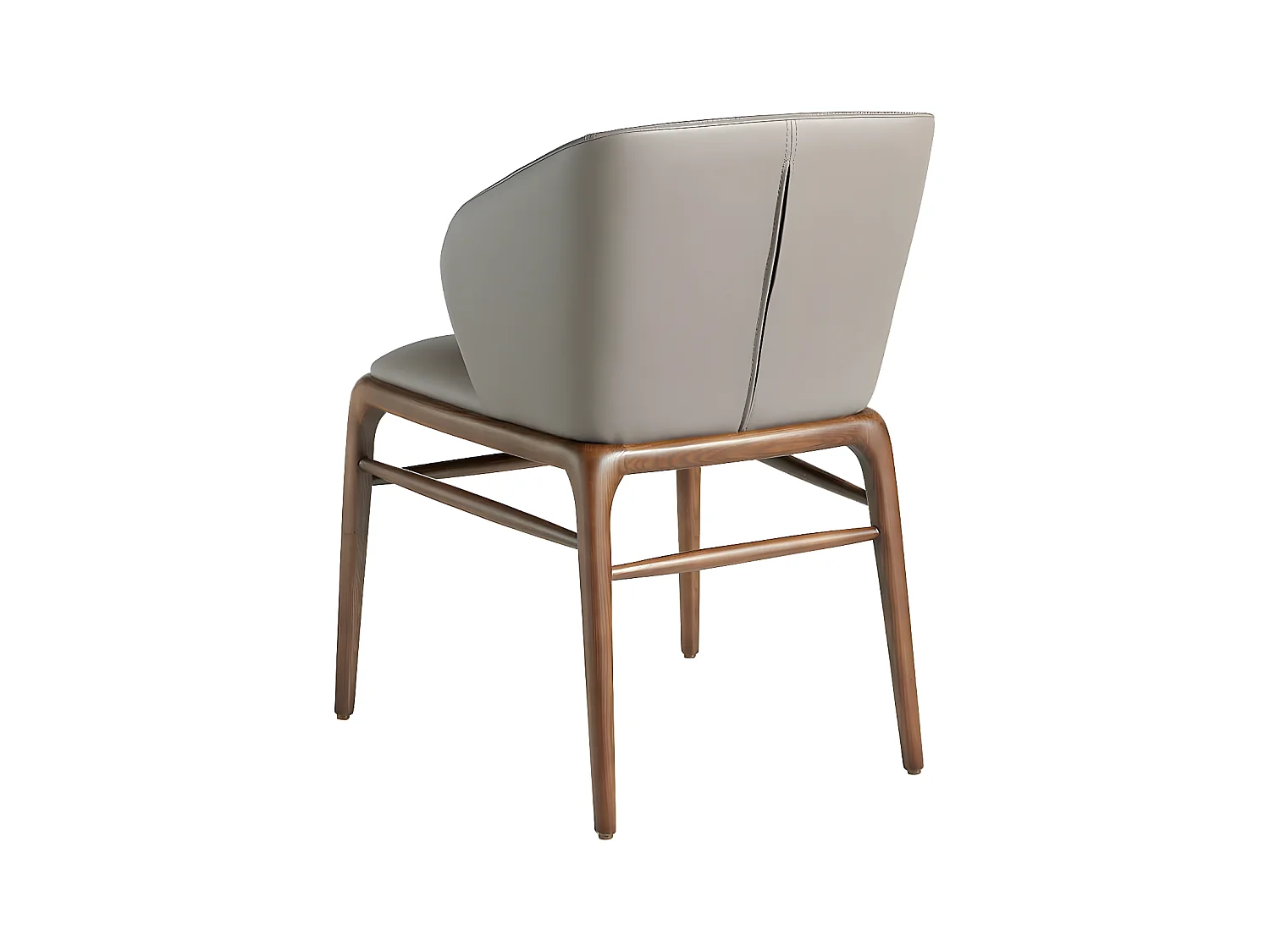 Chaise design en bois de frêne et simili cuir Riva - Lot de 2-Couleur Aqua 90 Noir