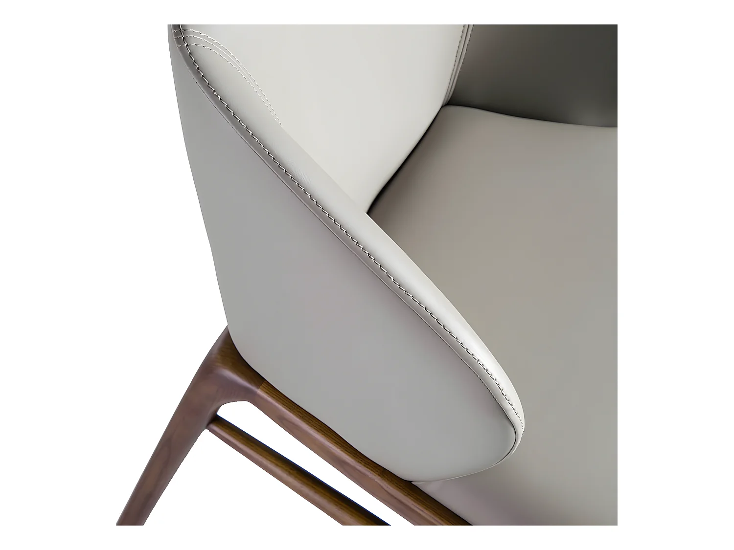 Chaise design en bois de frêne et simili cuir Riva - Lot de 2-Couleur Aqua 90 Noir