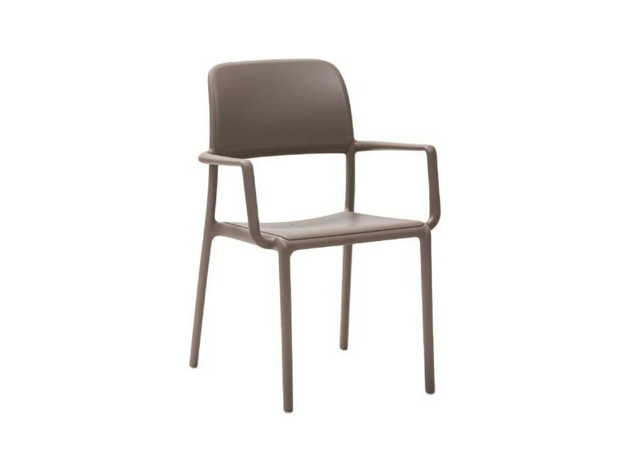 Fauteuil empilable design Lyvia - Lot de 4-Couleur Blanc