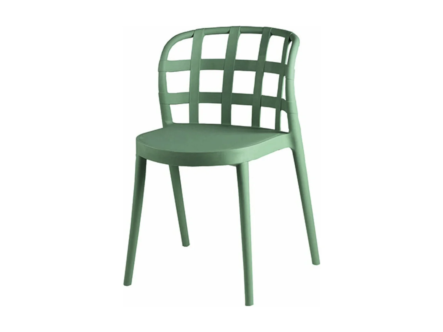 Chaise polypropylène Kelina - Élégance polyvalente intérieur et éxtérieur-Couleur Vert sapin