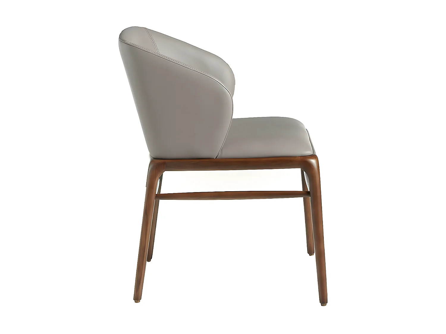 Chaise design en bois de frêne et simili cuir Riva - Lot de 2-Couleur Aqua 02 Crème