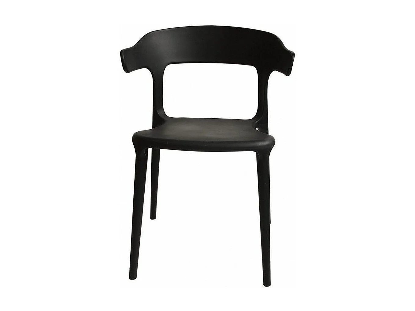 Chaise moderne polypropylène Kara - Lot de 4-Couleur Beige clair