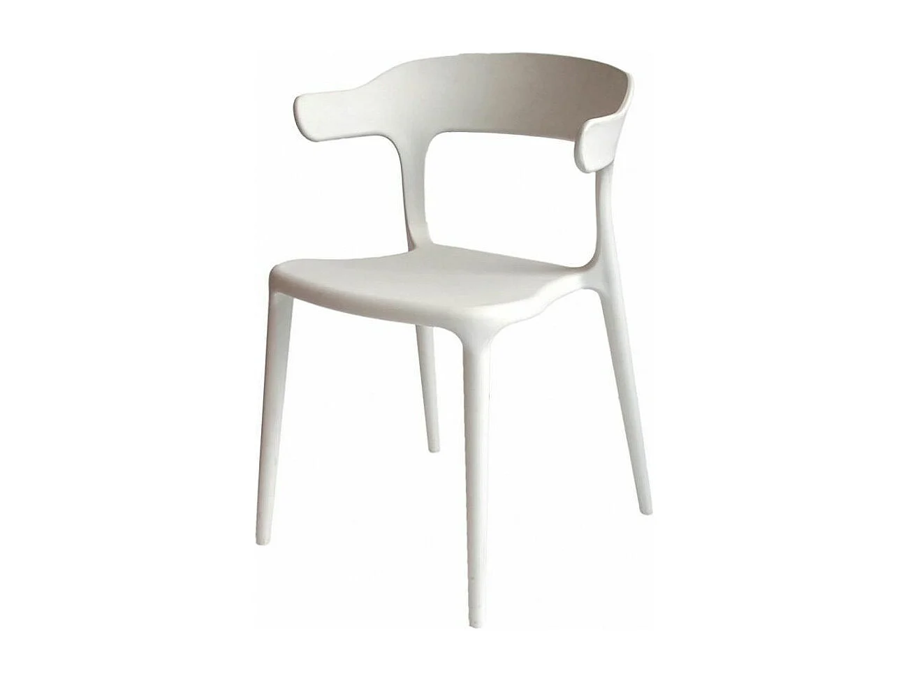 Chaise moderne polypropylène Kara - Lot de 4-Couleur Beige clair