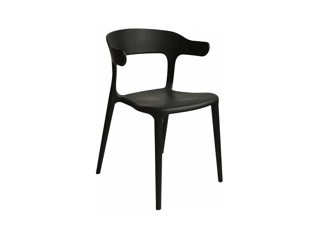 Chaise moderne polypropylène Kara - Lot de 4-Couleur Beige clair