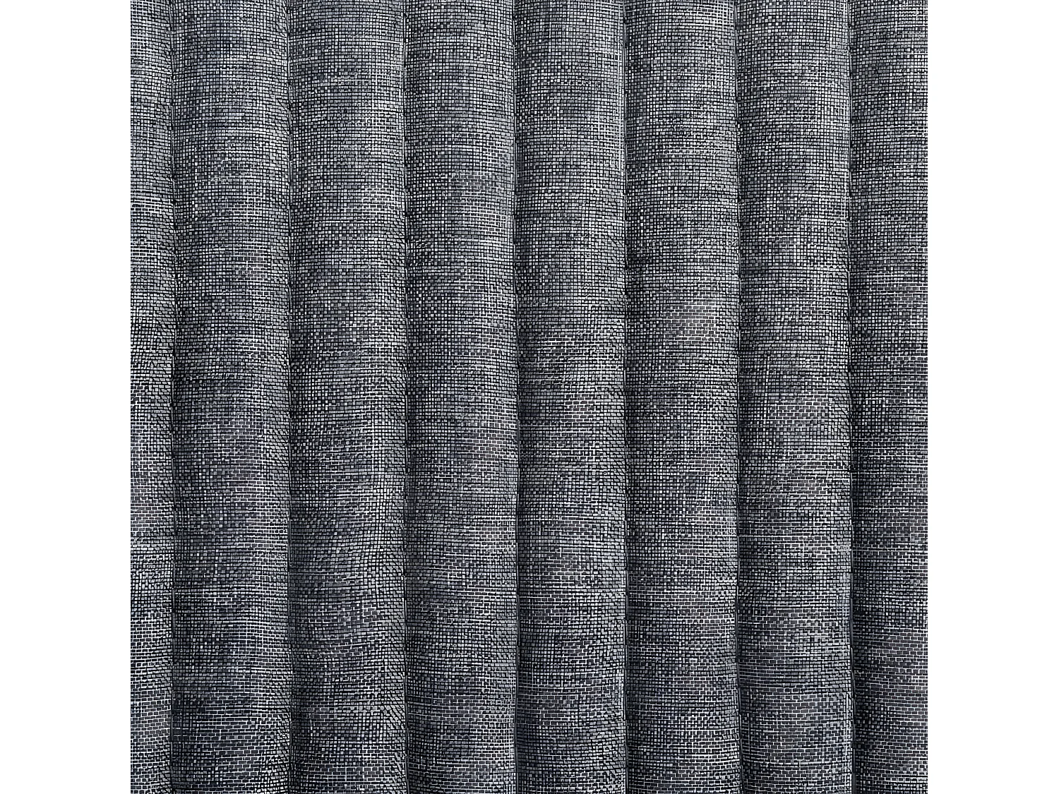 Chaise tissu gris foncé et pieds métal noir Mikee - Lot de 4