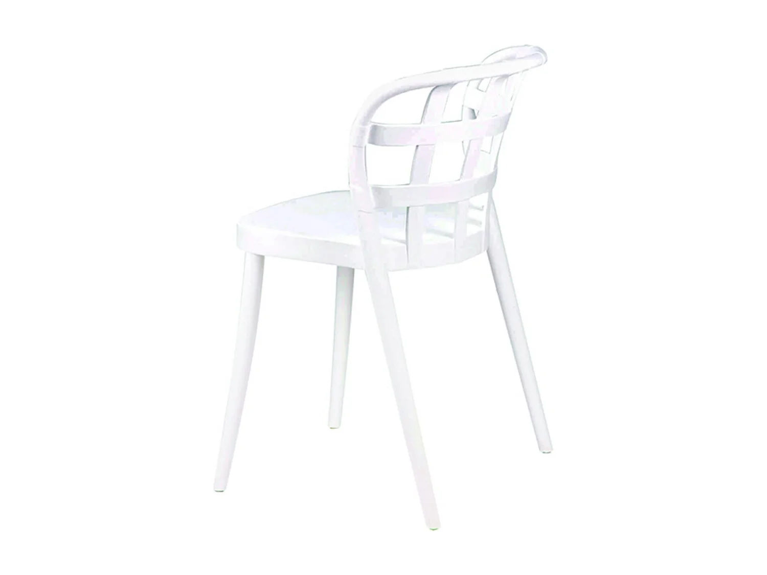Chaise polypropylène Kelina - Élégance polyvalente intérieur et éxtérieur-Couleur Blanc