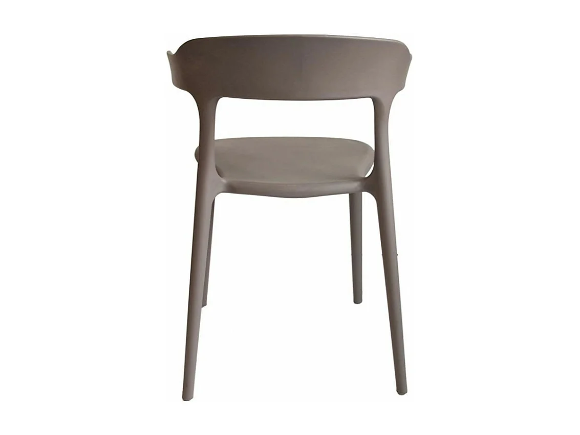 Chaise moderne polypropylène Kara - Lot de 4-Couleur Blanc