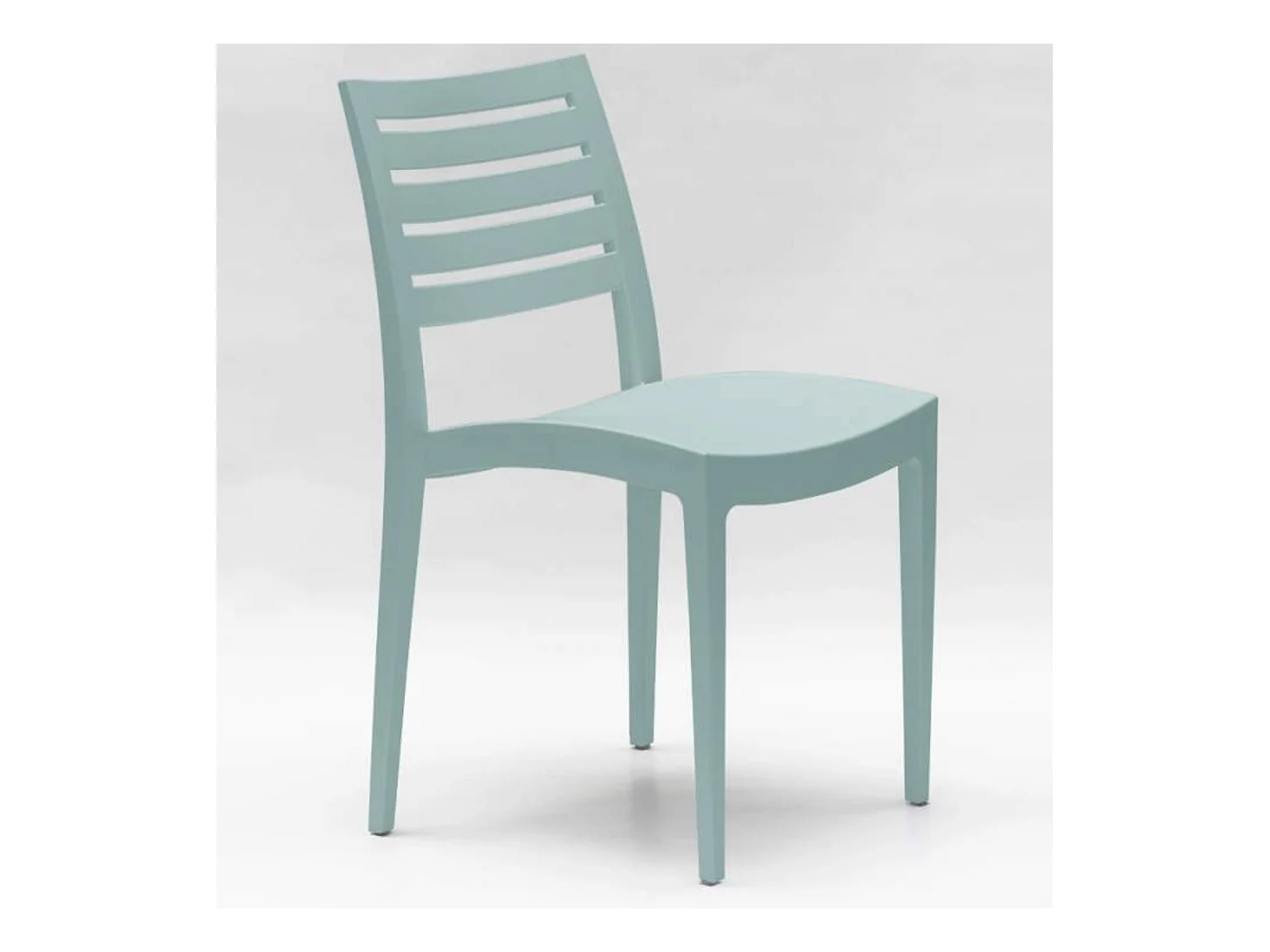 Chaise empilable polypropylène Raykan-Couleur Noir