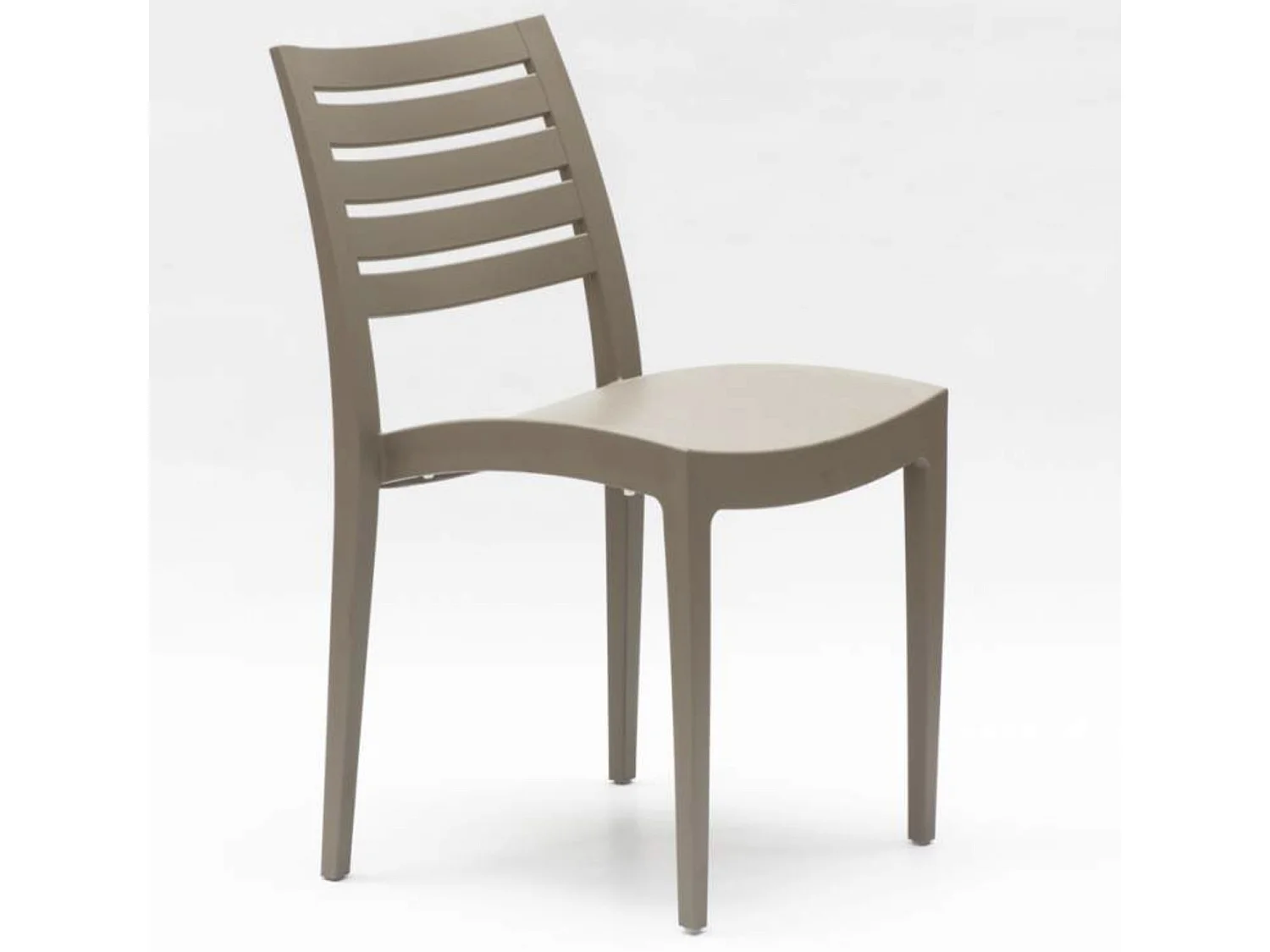 Chaise empilable polypropylène Raykan-Couleur Noir