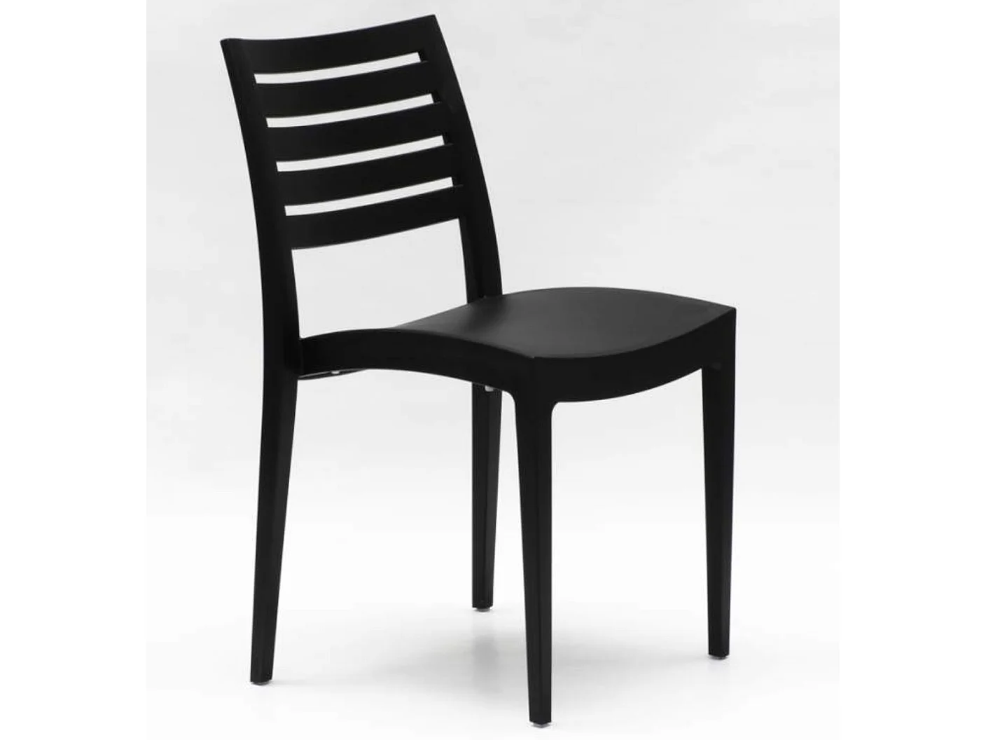 Chaise empilable polypropylène Raykan-Couleur Blanc