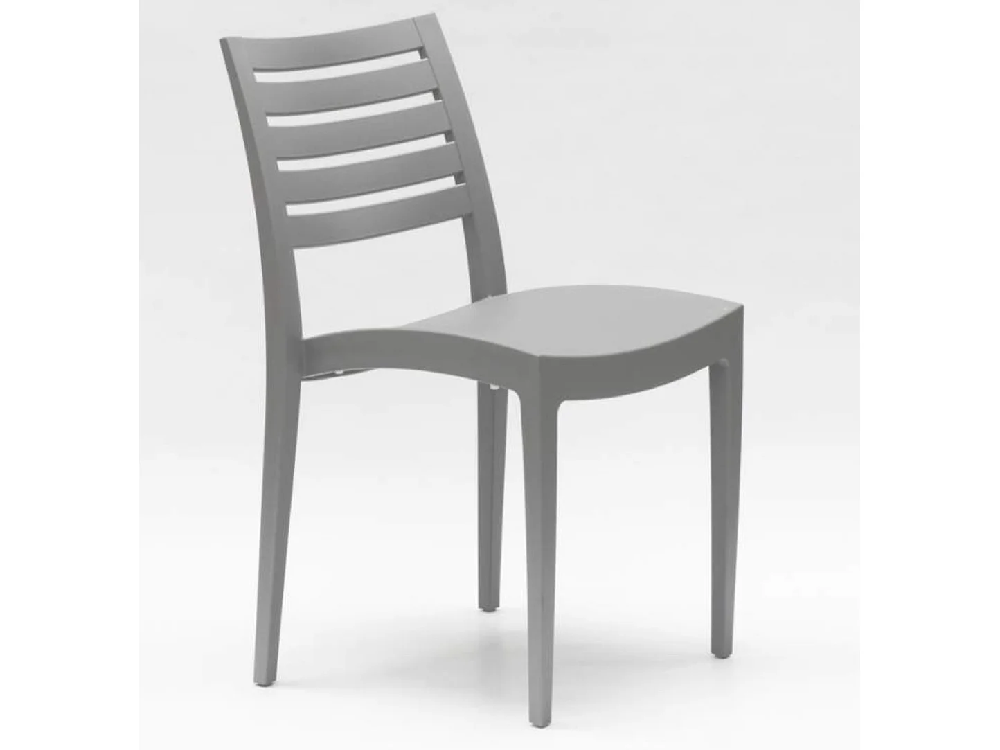 Chaise empilable polypropylène Raykan-Couleur Blanc