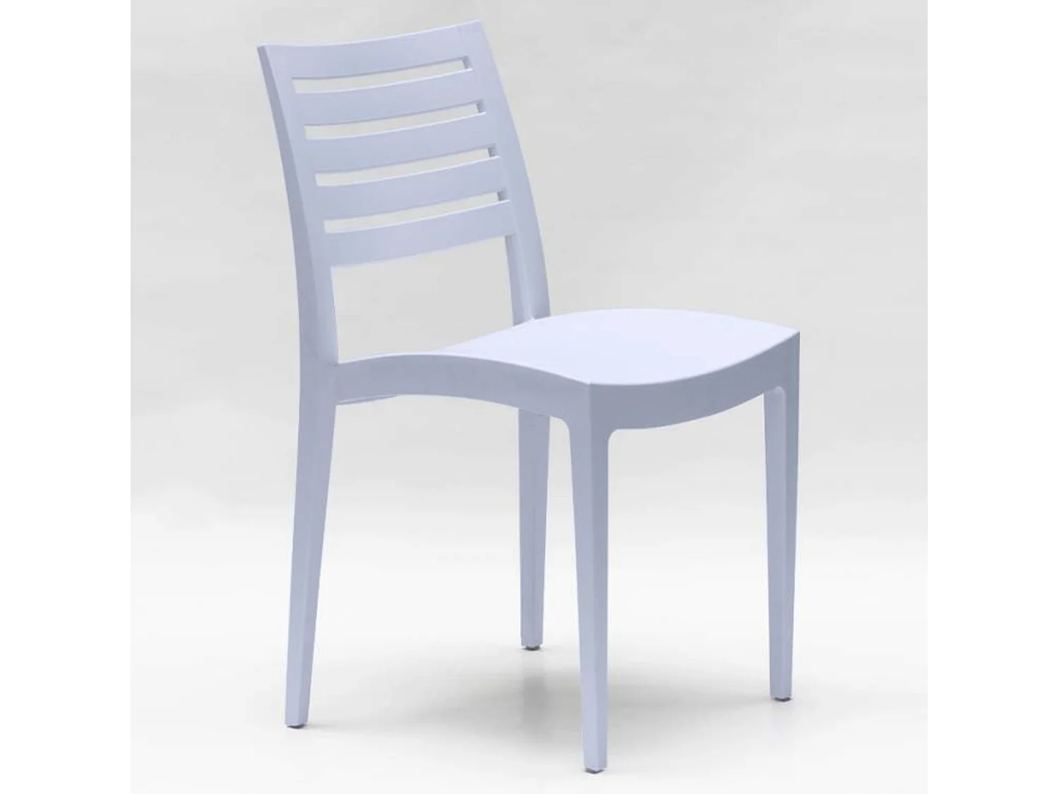 Chaise empilable polypropylène Raykan-Couleur Bleu canard