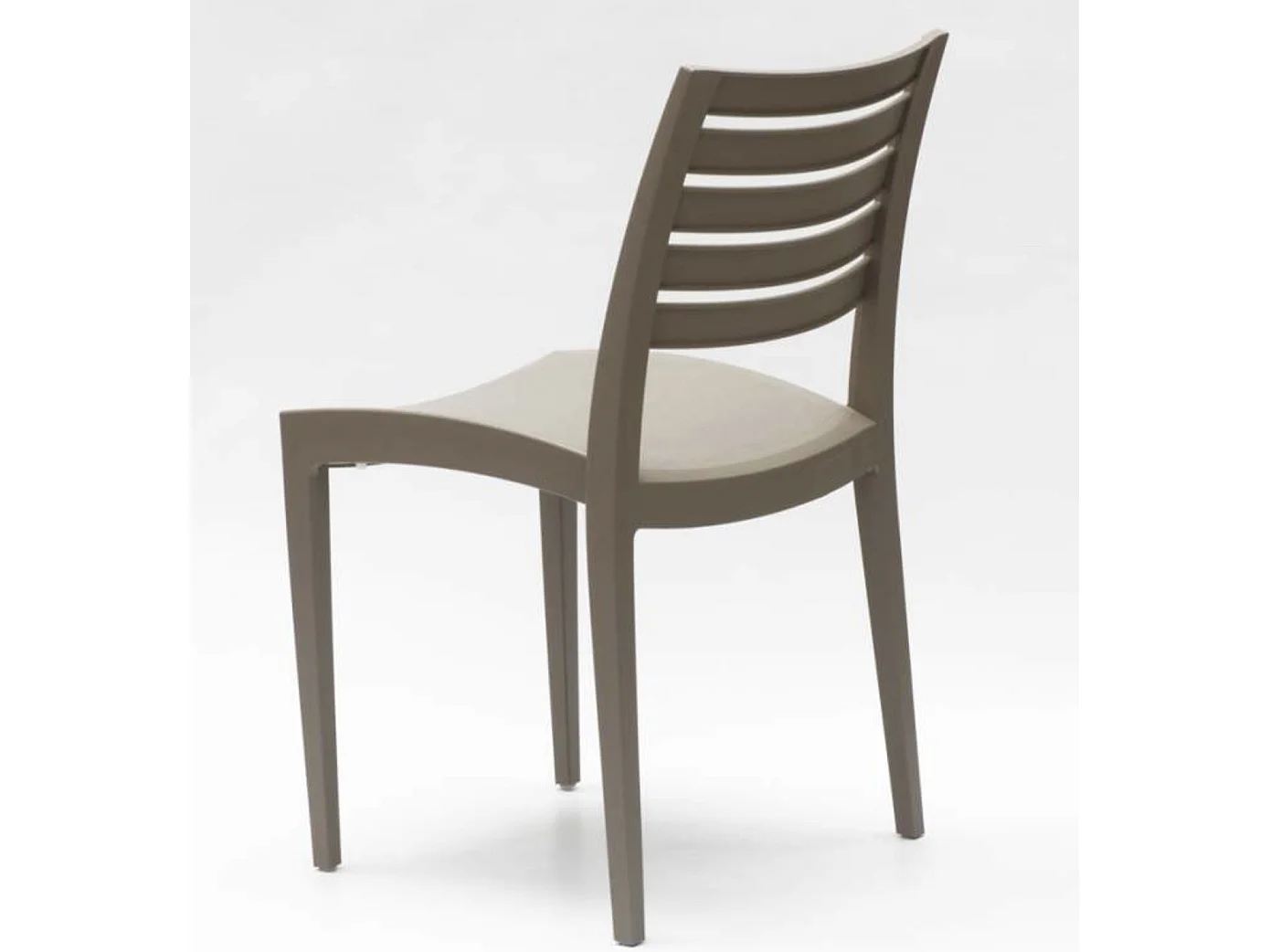 Chaise empilable polypropylène Raykan-Couleur Beige clair