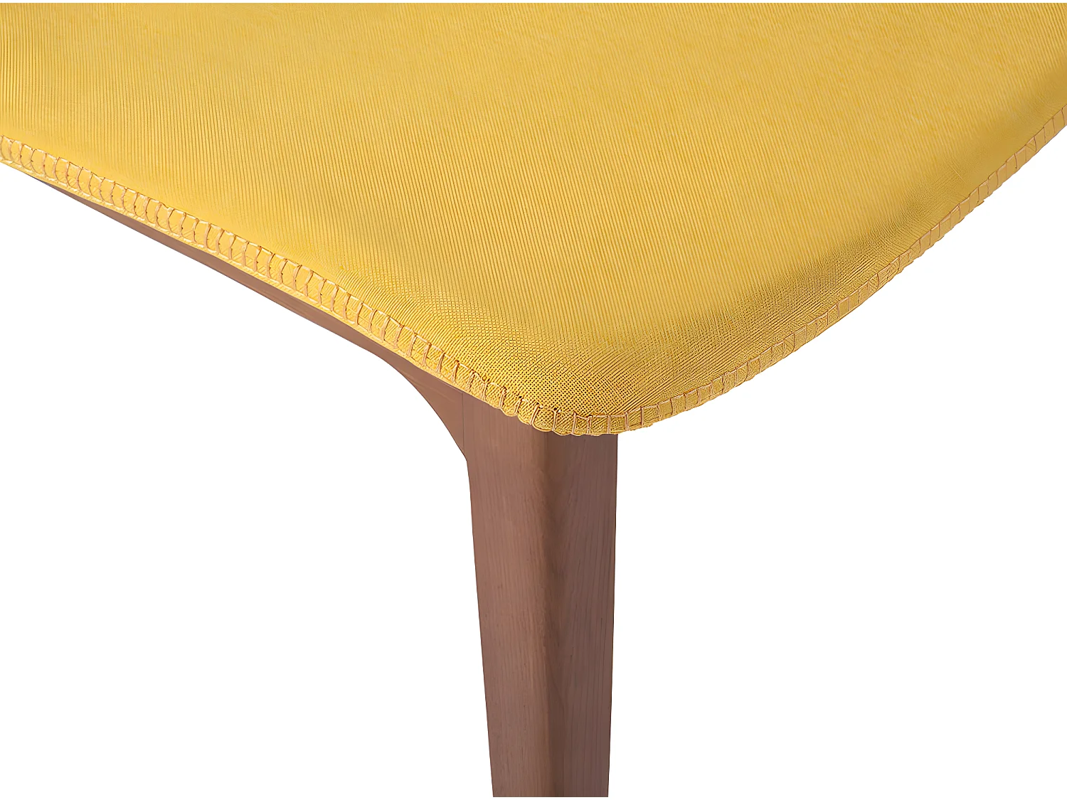 Stoel van notenhout en Monda-stof - Set van 2-Kleur MIRAGE 30