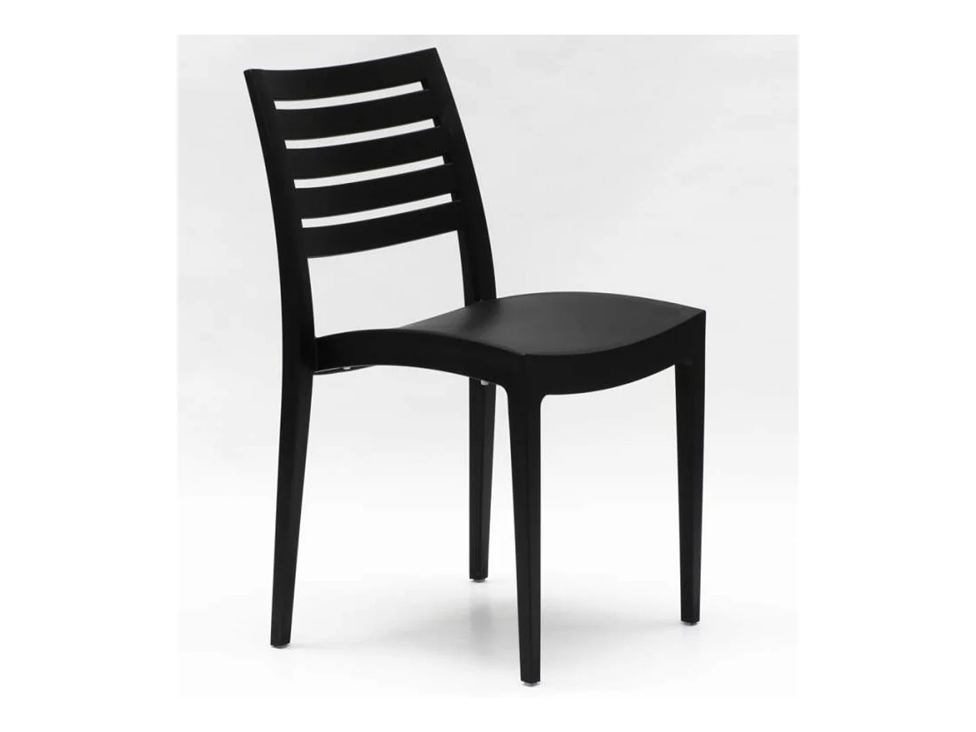 Chaise empilable polypropylène Raykan-Couleur Gris