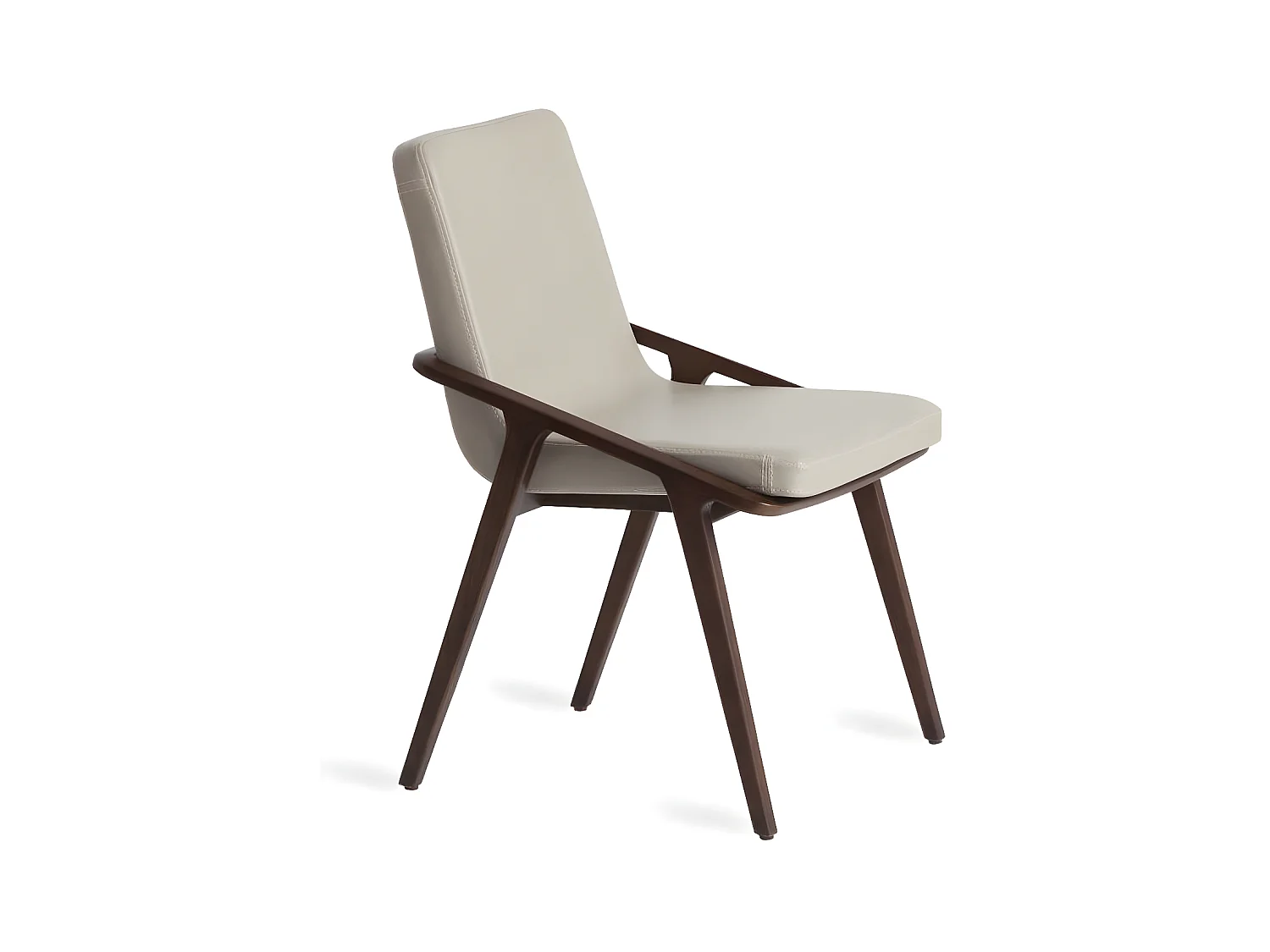 Chaise en bois de frêne et simili cuir Leva - Lot de 2-Couleur Aqua 26 Violet