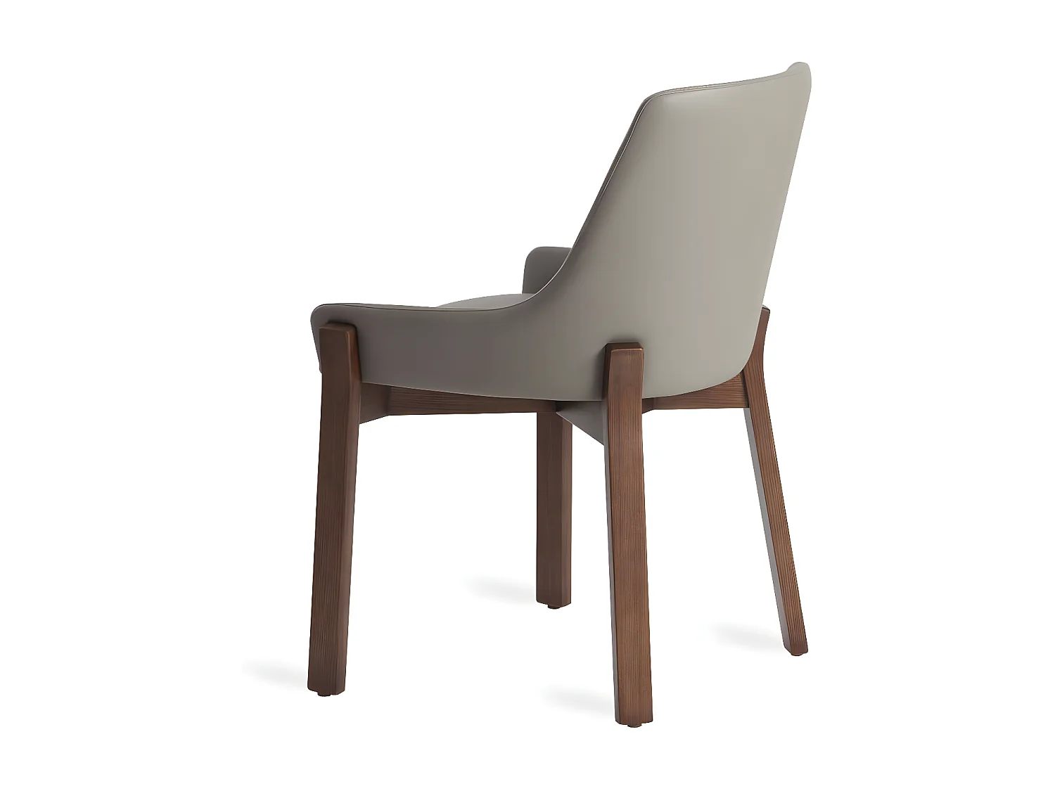 Chaise contemporaine bois frêne et simili cuir Sylva - Lot de 2-Couleur Aqua 26 Violet