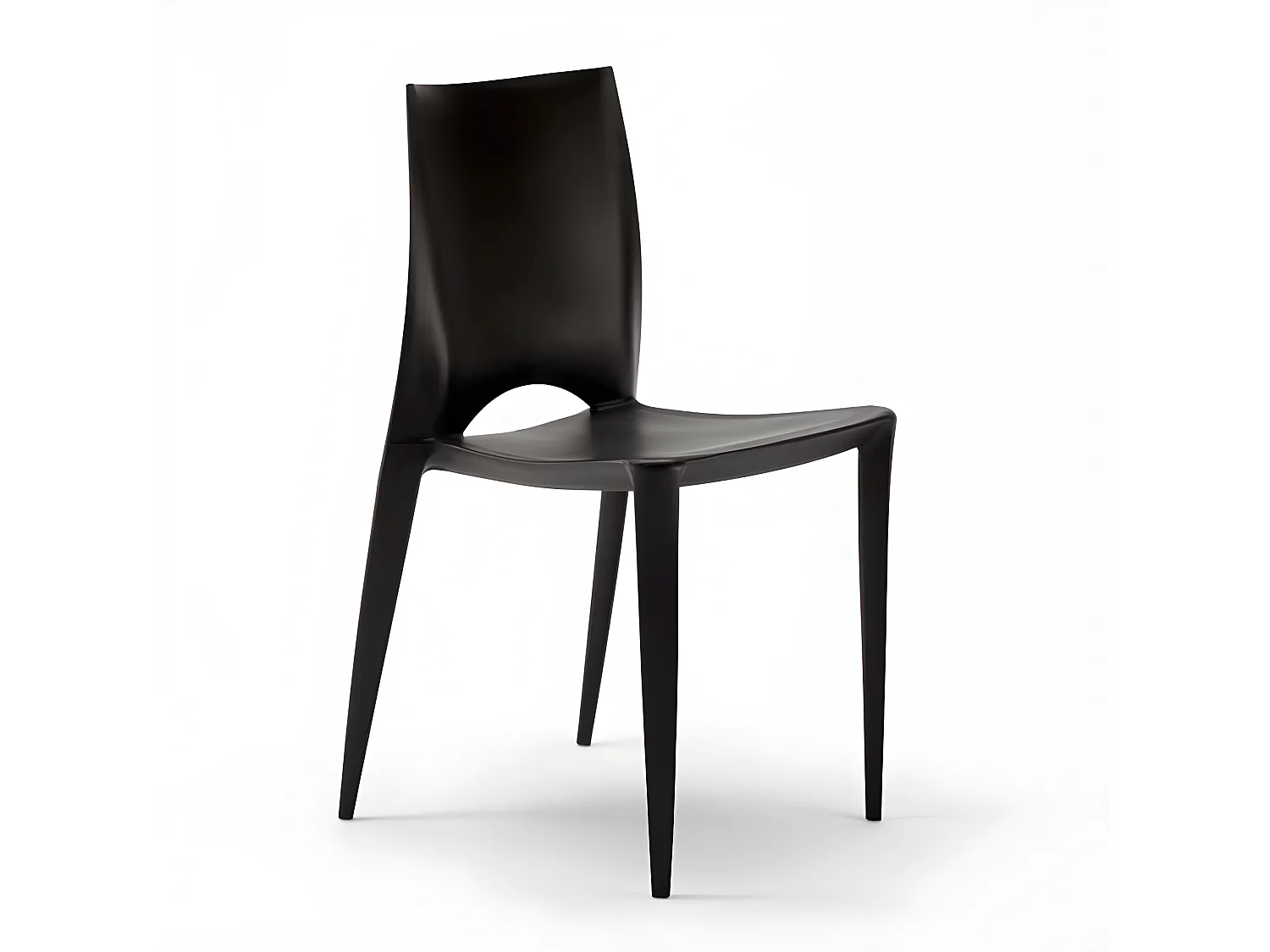 Chaise empilable polypropylène Lusko-Couleur Rouge