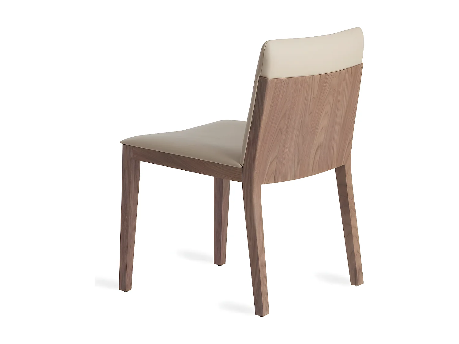 Chaise bois plaqué de noyer et simili cuir Mauna - Lot de 2-Couleur Aqua 42 Vert d'eau