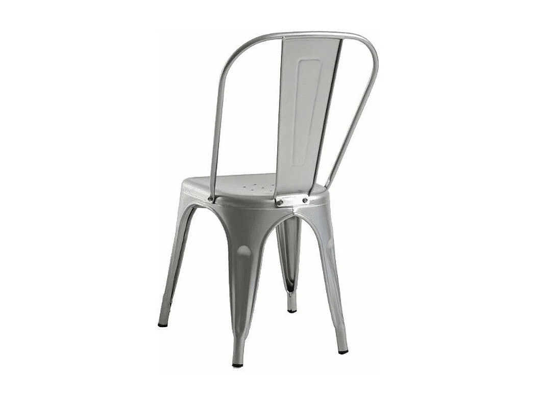 Silla industrial Kanbo de acero cepillado-Color Bronce