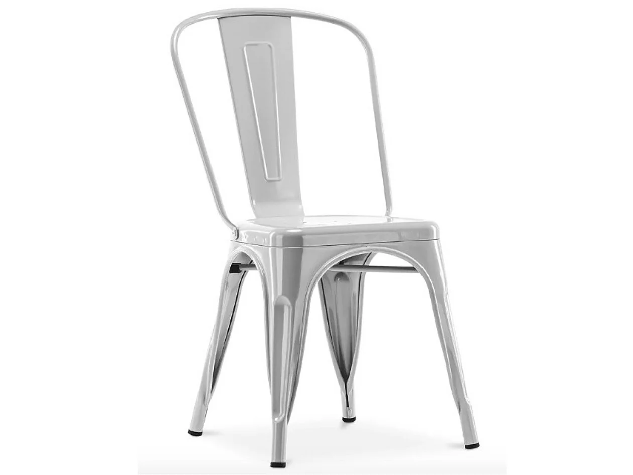 Silla industrial Kanbo de acero cepillado-Bronce