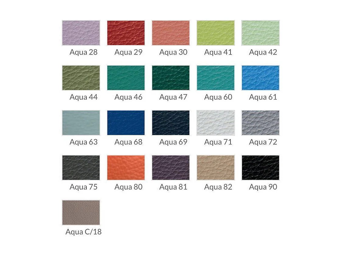 Fauteuil capitonné simili cuir et pieds acier chromé Body-Couleur Aqua 72 Gris foncé