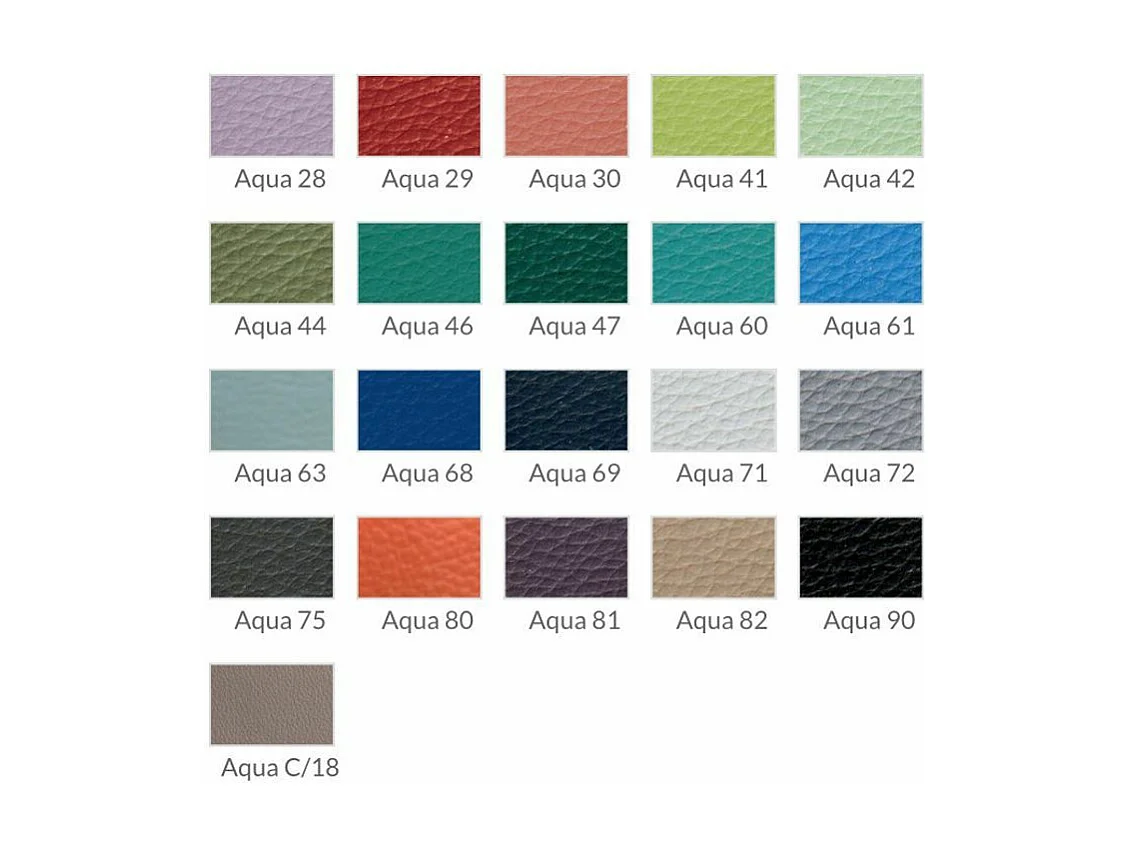 Met kunstleer beklede fauteuil en chroomstalen poten-Kleur Aqua 61 Lichtblauw