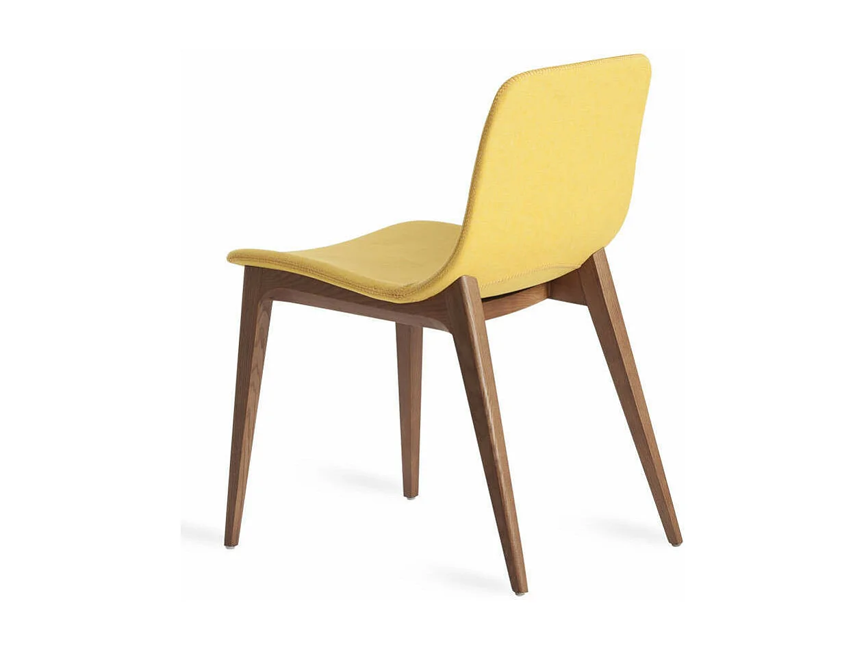 Chaise bois noyer et tissu Monda - Lot de 2-Couleur DUO 02