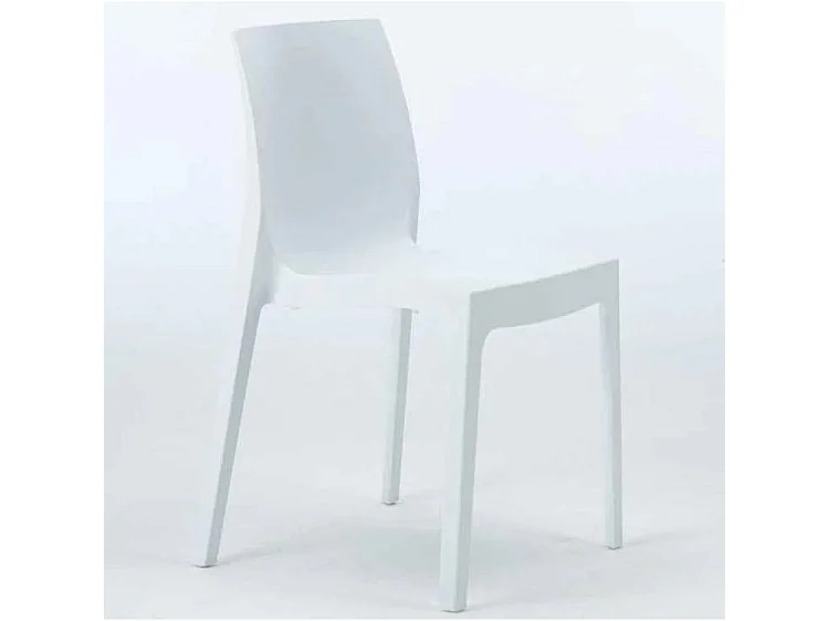 Chaise empilable moderne Romia-Couleur Jaune