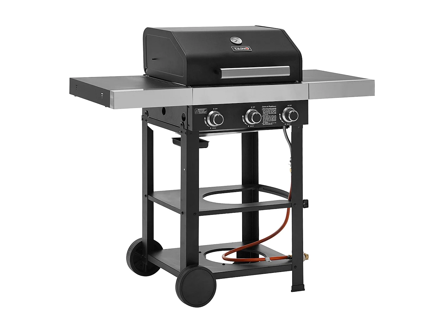 GASGRILL WABAYA 3+0 Schwarz