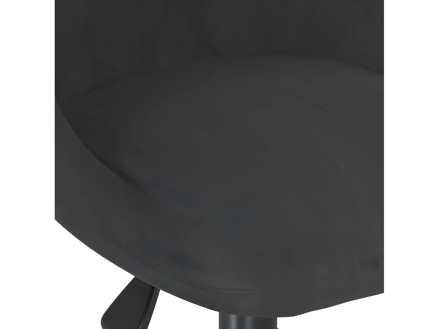 Chaise pivotante de salle à manger Noir Velours 34