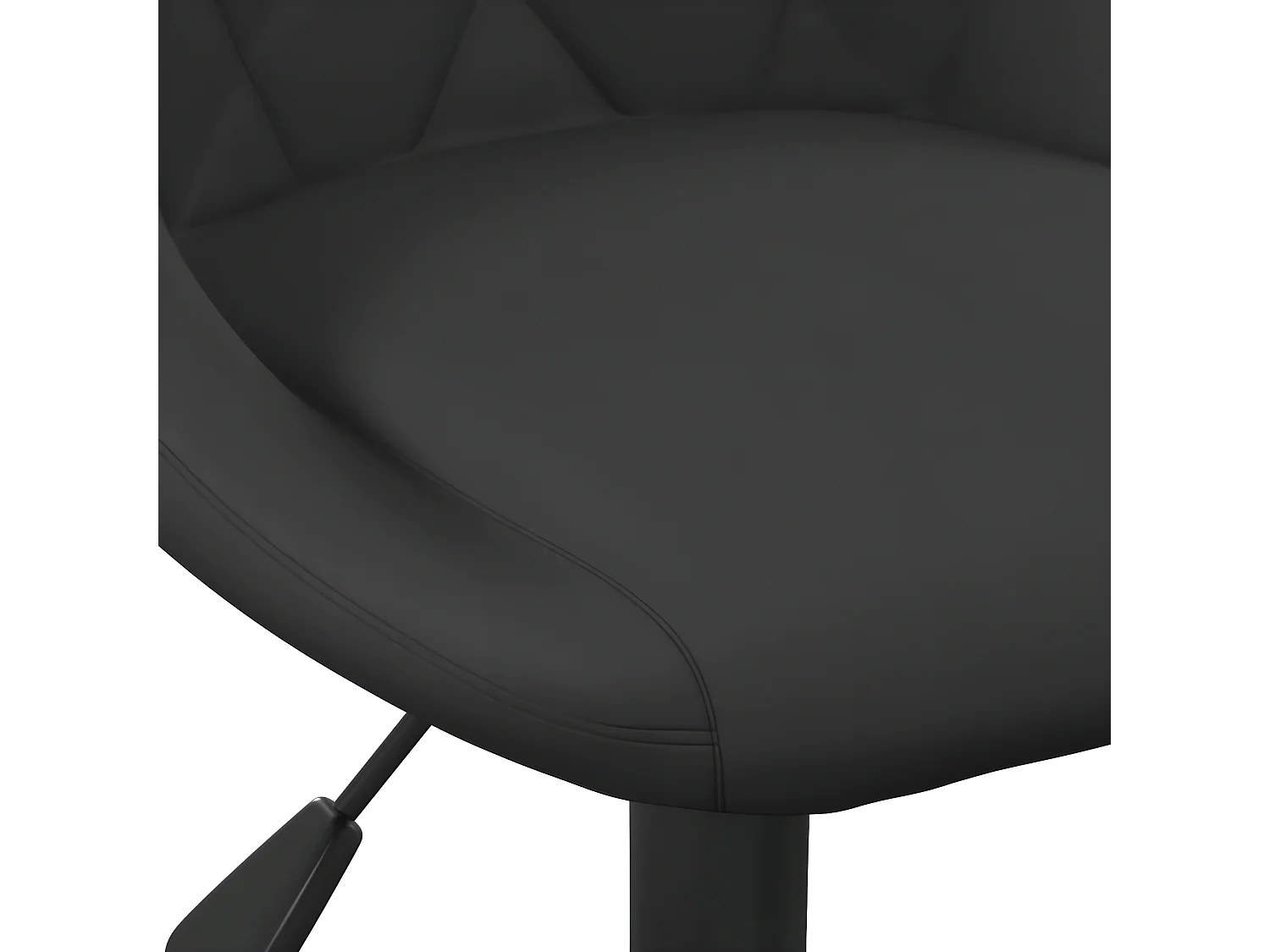 Chaises pivotantes de salle à manger 4 pcs Noir Velours 29