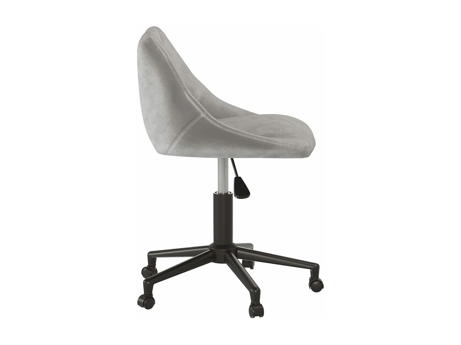 Chaise pivotante de salle à manger Gris clair Velours 32