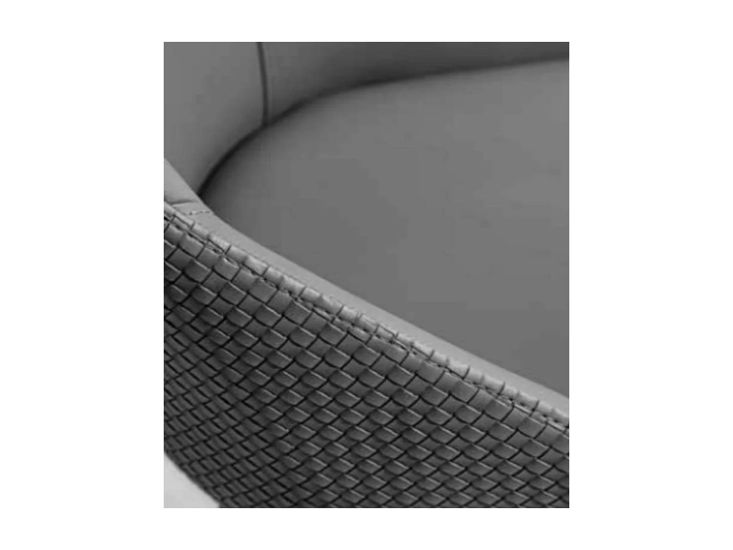 Chaise en faux cuir et acier laqué noir Sakay - Lot de 2-Couleur Gris clair