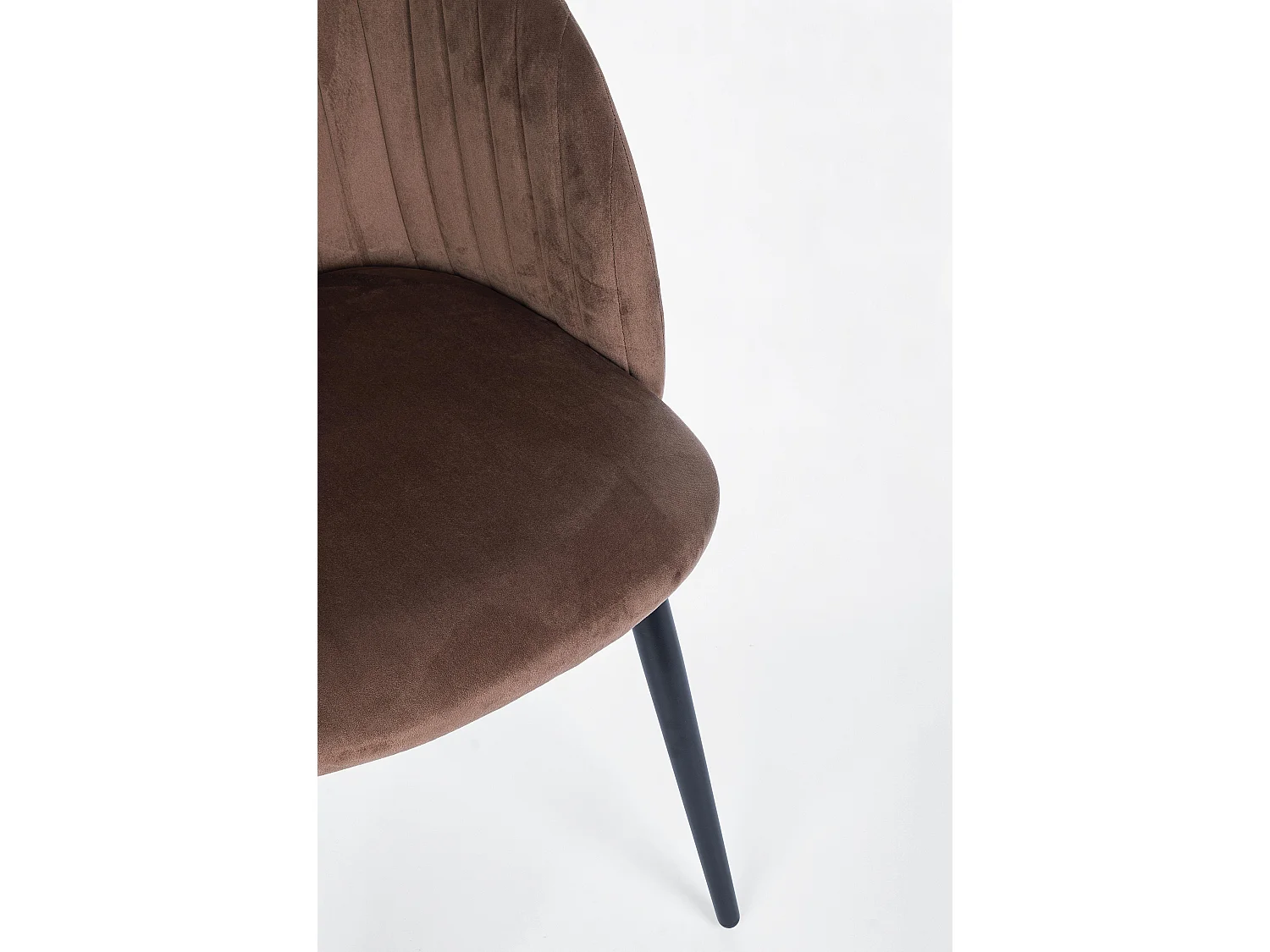 Quentin stoel van staal en roestfluweel - Set van 2