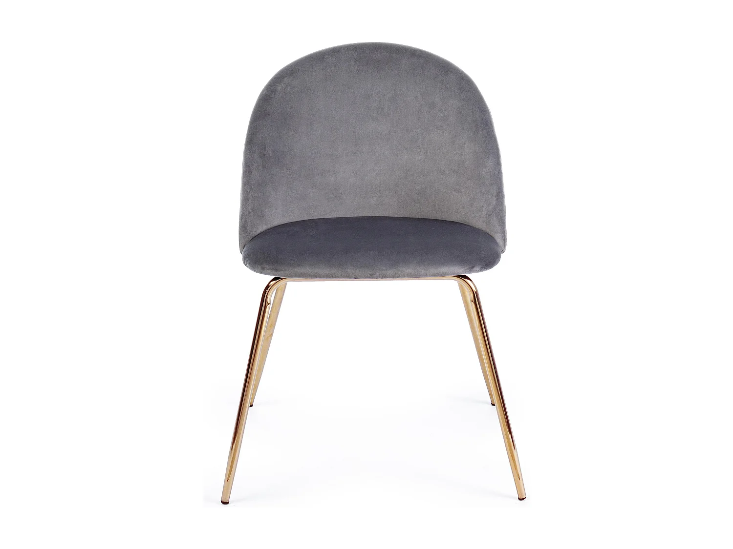 Lot de 4 chaises en velours Tanya – Élégance et Confort-Couleur Gris foncé