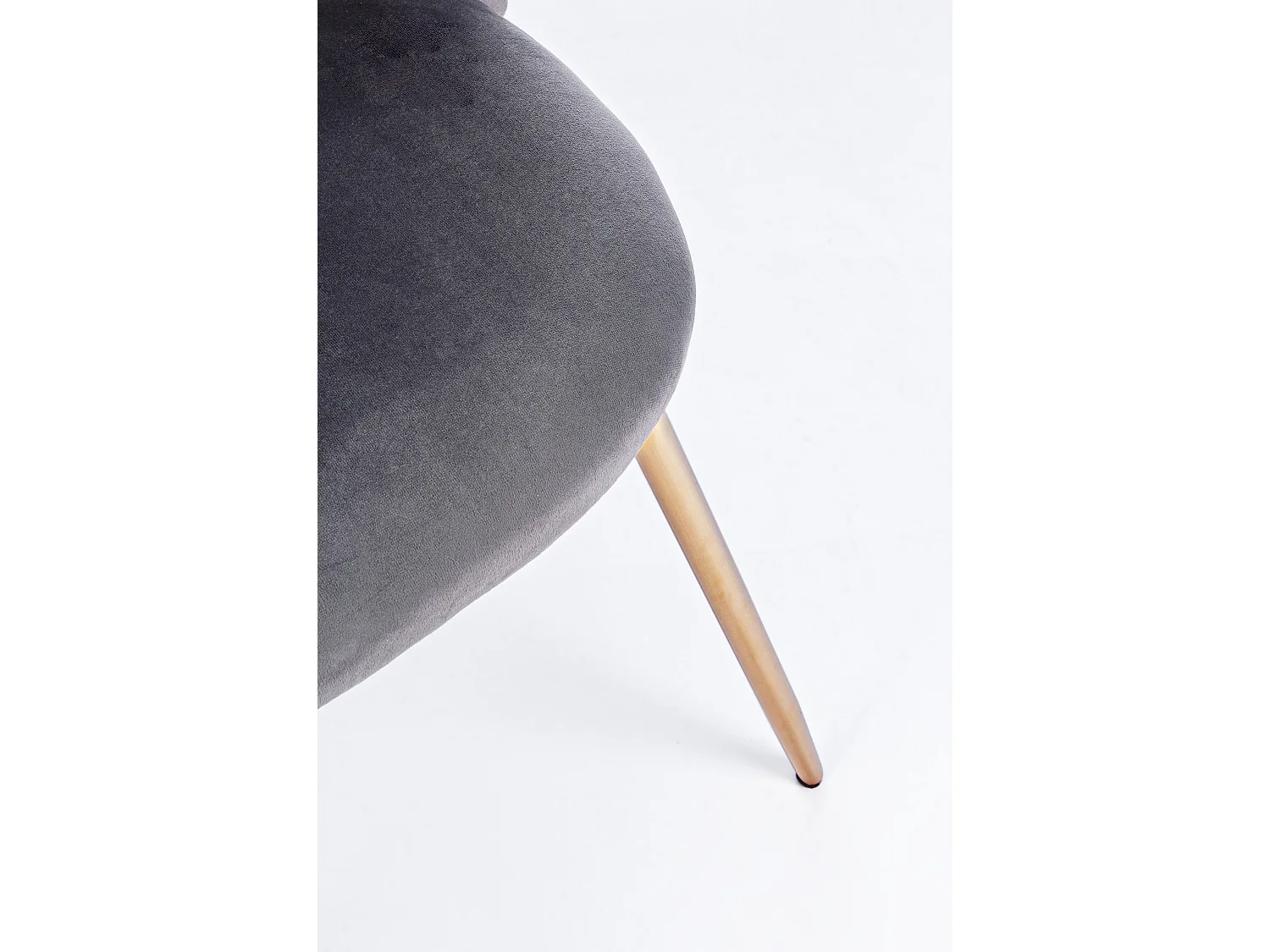 Lot de 4 chaises en velours Tanya – Élégance et Confort-Couleur Gris foncé