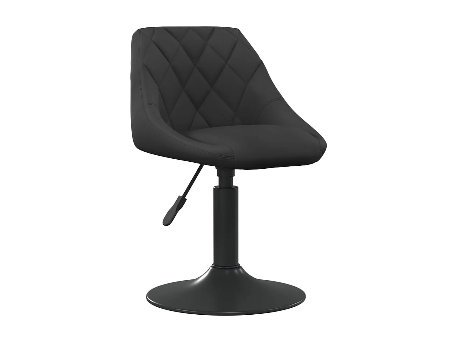 Chaises pivotantes de salle à manger 6 pcs Noir Velours 24