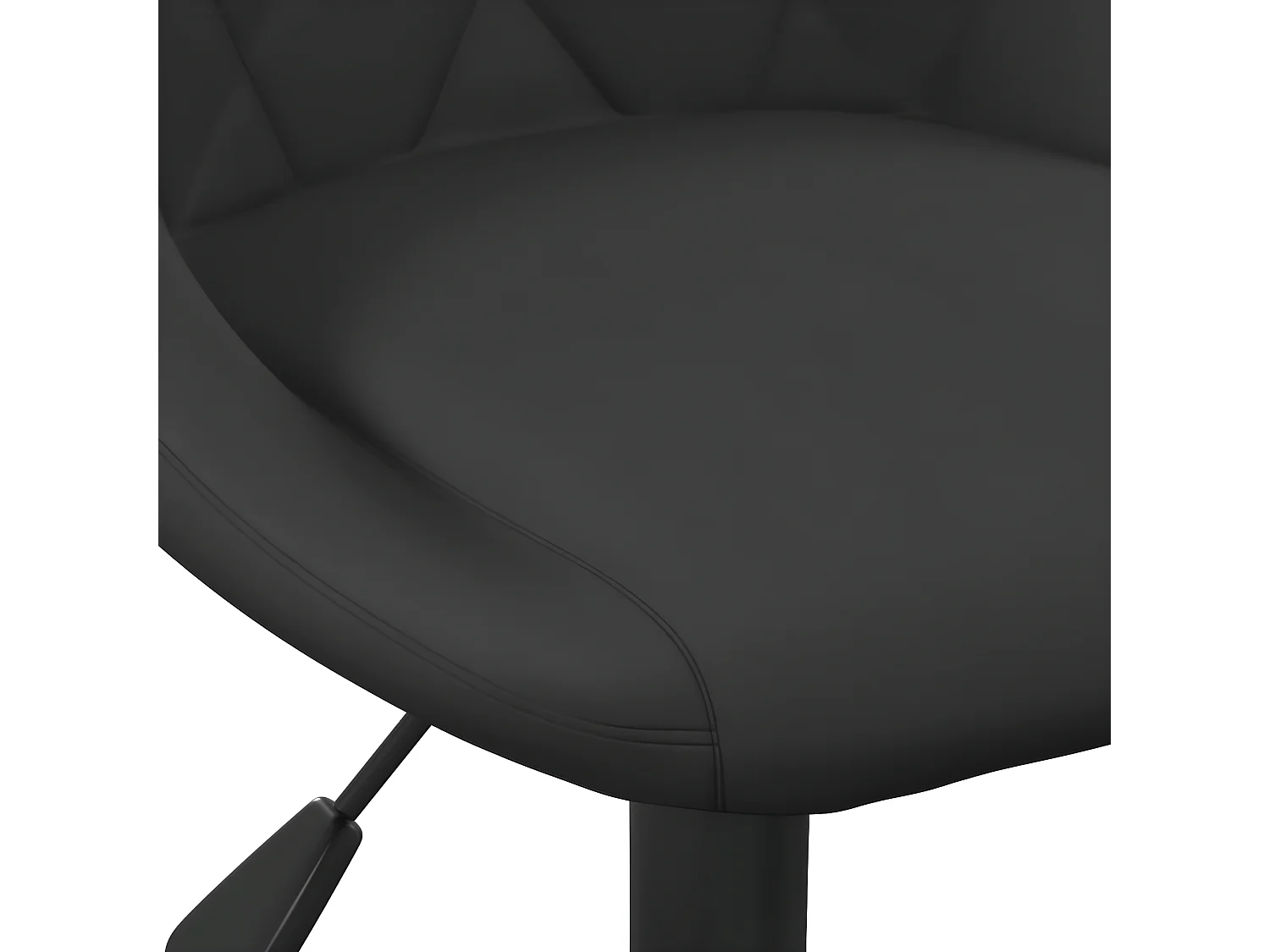 Chaises pivotantes de salle à manger 6 pcs Noir Velours 24