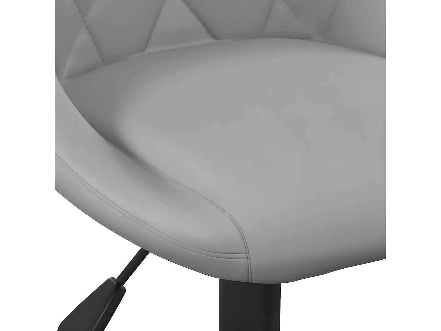 Chaise de salle à manger Gris clair Velours 4